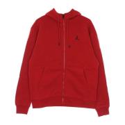 Jordan Röd Fleece Full-zip Hoodie med Logo Red, Herr