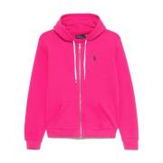 Polo Ralph Lauren Rosa Huvtröja med Dragkedja Pink, Dam