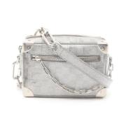 Louis Vuitton Vintage Pre-owned Laeder axelremsvskor Gray, Dam