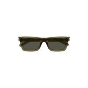 Saint Laurent Kristallolivfärgade solglasögon i acetat Green, Unisex