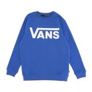 Vans Pojkars Klassiska Crewneck Sweatshirt Blå/Vit Blue, Herr