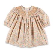 Bonpoint Blommigt Smocked Blus Multicolor, Dam