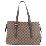 Louis Vuitton Vintage Pre-owned Canvas louis-vuitton-vskor Brown, Dam