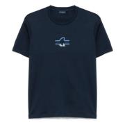 Paul & Shark Bomull T-shirt med Designers kod Blue, Herr