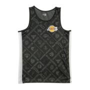 New Era NBA Basketball Tank Top All Over Print Black, Herr