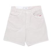 Amish Denim Shorts White, Herr