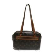 Louis Vuitton Vintage Pre-owned Tyg louis-vuitton-vskor Brown, Dam