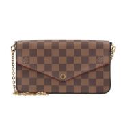 Louis Vuitton Vintage Pre-owned Canvas louis-vuitton-vskor Brown, Dam