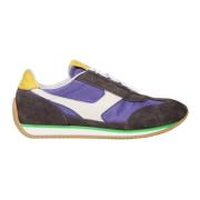 Pantofola d'Oro Röd Läder Sneaker Vintage Stil Multicolor, Herr