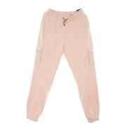 Nike Fleece Tracksuit Byxor med Swoosh Logo Pink, Dam