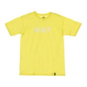 HUF Gul Logo Herr T-shirt Yellow, Herr