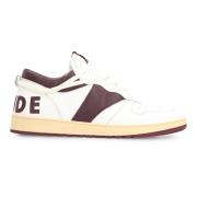 Rhude Vintage Läder Lågtop Sneakers White, Herr