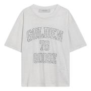 Golden Goose Kortärmad T-shirt med Rund Hals White, Dam