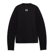 44 Label Group Sweatshirt med logotyp Black, Herr