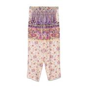 Pierre-Louis Mascia Blommigt Lila Byxor Multicolor, Dam