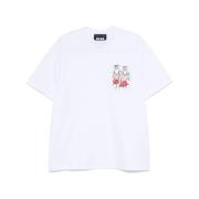 Msgm Kortärmad T-shirt Sailors in Love White, Herr