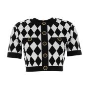 Balmain Stiliga Stickade Plagg Black, Dam