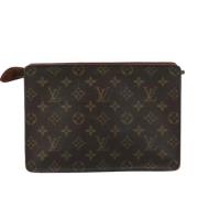 Louis Vuitton Vintage Pre-owned Canvas kuvertvskor Brown, Dam