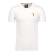 Aeronautica Militare Grundläggande Bomull Crew Neck T-shirt Vit White,...