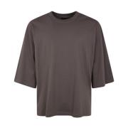 Thom Krom Rock Brown Drop Shoulder T-shirt Gray, Herr