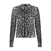 Dolce & Gabbana Stiliga Sweaters Kollektion Gray, Dam