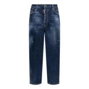 Dsquared2 Marinblå Slim Fit Stretch Denim Jeans Blue, Herr