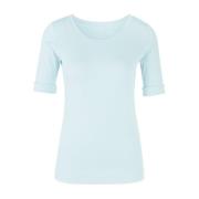 Marc Cain Avslappnad T-shirt med upprullade ärmar Blue, Herr