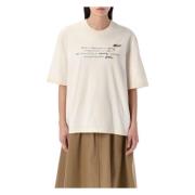 Golden Goose T-shirt med handskrift White, Dam