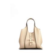 Tod's Stilren Shoppingväska Beige, Dam