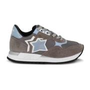 Atlantic Stars Dam Textil Sneakers med Mocka Gray, Dam