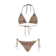 Anjuna Multifärgad bikini med all-over tryck Multicolor, Dam