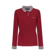 Harmont & Blaine Långärmad polotröja röd Red, Dam