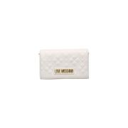 Love Moschino Crossbody-väskor med kedjestängning White, Dam