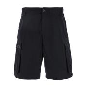 Dsquared2 Svarta Cargo Shorts i Bomull Man Black, Herr