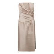 Alberta Ferretti Elegant Klänning Kollektion Brown, Dam