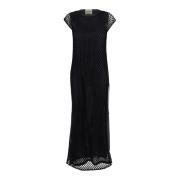 Semicouture Maxi Dresses Black, Dam