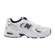 New Balance Vita Snörade Syntetiska Sneakers White, Dam