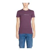 Emporio Armani Lila Crew Neck T-shirt Purple, Herr