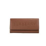 Burberry Präglat Läder Continental Clutch Plånbok Brun Brown, Dam