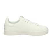 Versace Jeans Couture Lågtopp lädersneakers med avtagbar innersula Whi...