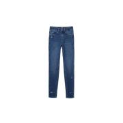 Desigual Blå Skinny Bomullsblandningsjeans Blue, Dam