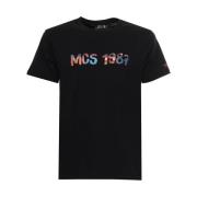 MCS Bomull Rund Hals T-shirt Black, Herr