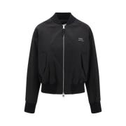 Ami Paris Sporty Bomberjacka med Dubbel Dragkedja Black, Dam