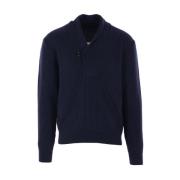 Tom Ford Lyxig ull och silke pullover tröja Blue, Herr