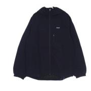 HUF Marinblå Windbreaker med hög krage Blue, Herr