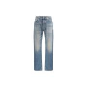 Alexander McQueen Ikoniska Straight Leg Jeans Blue, Herr