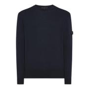 Peuterey Blå Crewneck Sweater Caliper 01 Blue, Herr