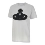 Vivienne Westwood Halftone Orb Vit T-shirt White, Dam