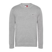 Tommy Jeans Slim Fit Bomullströja - Grå Gray, Herr