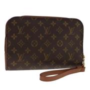 Louis Vuitton Vintage Pre-owned Canvas kuvertvskor Brown, Dam